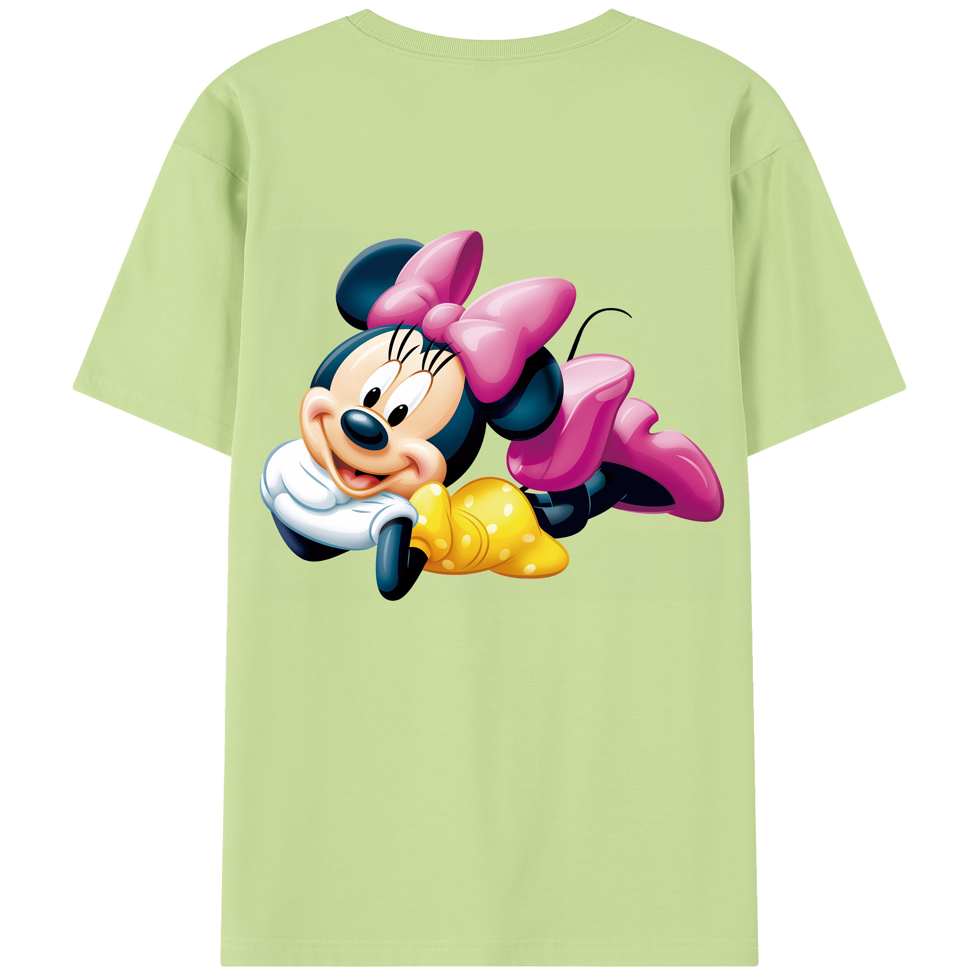 （画像用） ミッキーマウス Mickey Mouse 綿100％半袖Tシャツ（背面プリント）